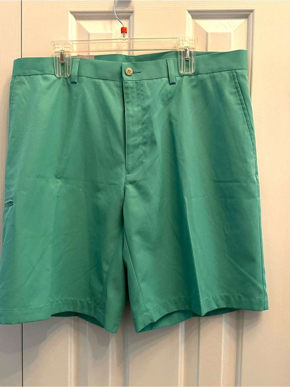 Champions Tour Green Flat-Front Men's Shorts Golf